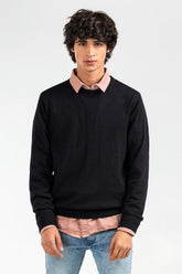 Black Basic Sweater FS-SWT-D33-03